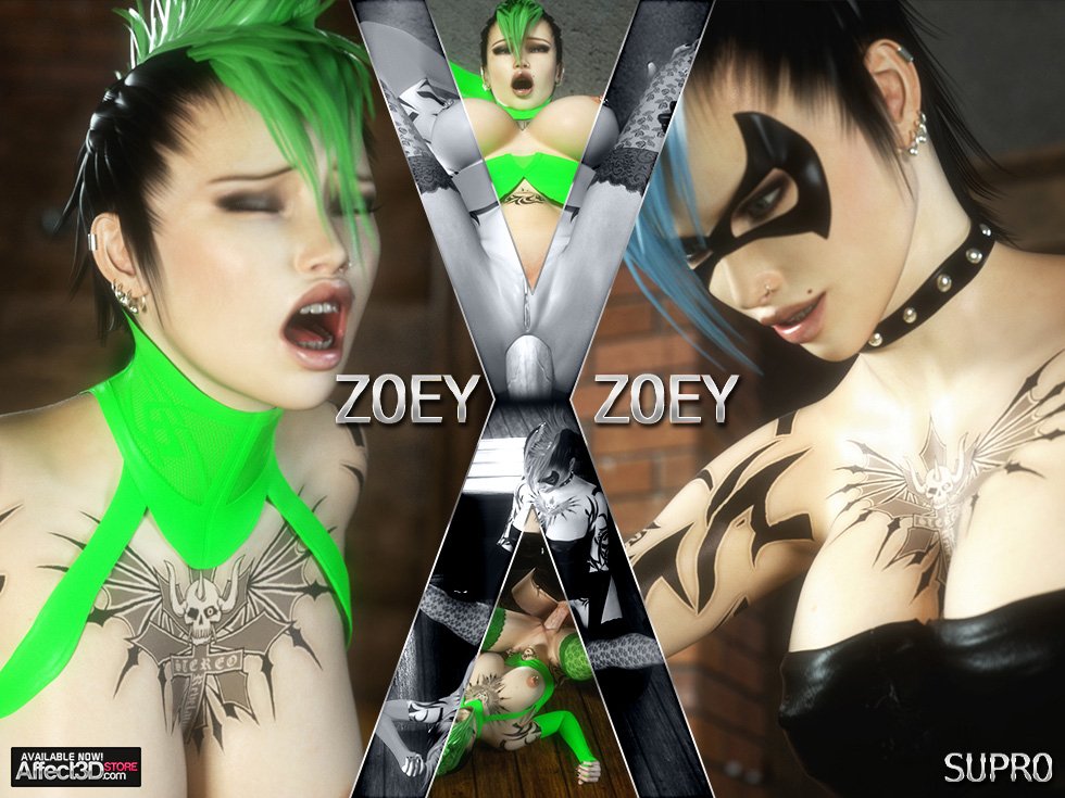 Intrigue3D - Zoey x Zoey 3D Porn Comic