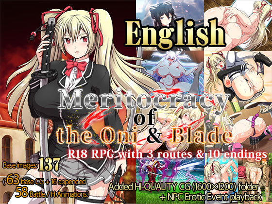 Meritocracy of the Oni & Blade - Completed (English) + Walkthrough + CG by ONEONE1 Porn Game