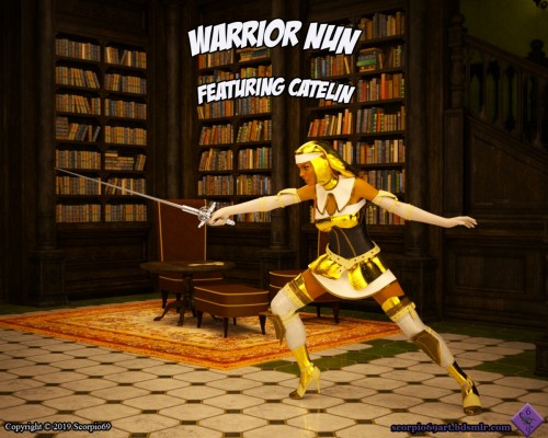 Scorpio69 - Warrior Nun - Catelin 3D Porn Comic