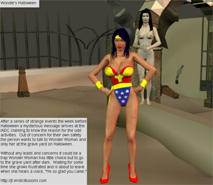 JohnT - Wonder Woman - Halloween 3D Porn Comic
