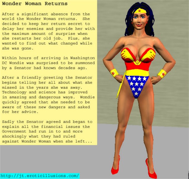 JohnT - Wonder Woman - Returns 3D Porn Comic