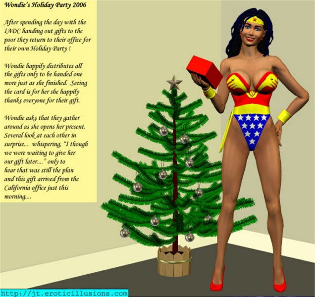 JohnT - Wonder Woman - Holliday Party 3D Porn Comic